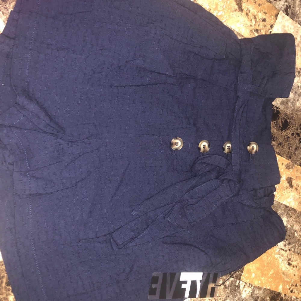Hyfve Hyfve Navy Button Shorts